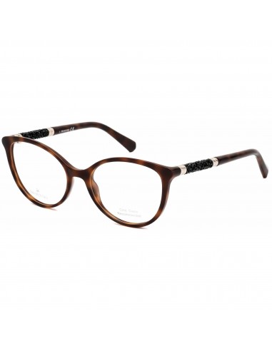 Swarovski Women's Eyeglasses - Dark Havana Full-Rim Cat-Eye Plastic Frame | SK5258 052 l'achat 