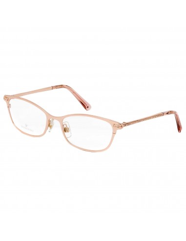 Swarovski Women's Eyeglasses - Shiny Rose Gold Rectangular Metal Frame | SK5318 028 pas chere