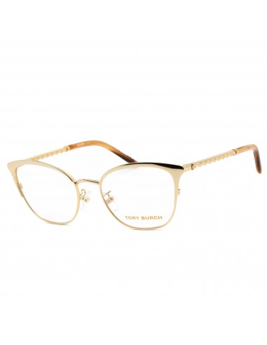 Tory Burch Women's Eyeglasses - Shiny Gold Cat Eye Frame Demo Lens | 0TY1076 3343 Venez acheter