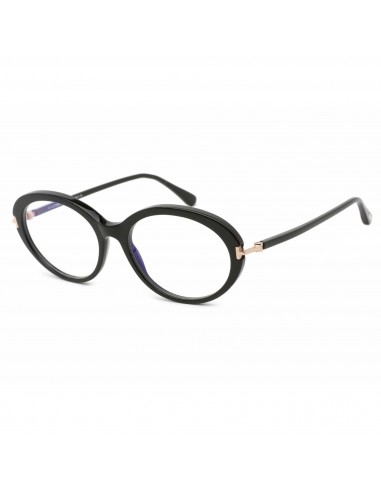 Tom Ford Women's Eyeglasses - Shiny Black Round Full-Rim Plastic Frame | FT5675-B 001 Les êtres humains sont 