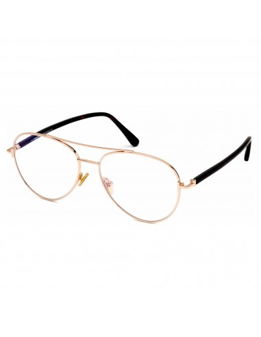 Tom Ford Men's Eyeglasses - Shiny Rose Gold Aviator Full-Rim Frame | FT5684-B 028 Les êtres humains sont 