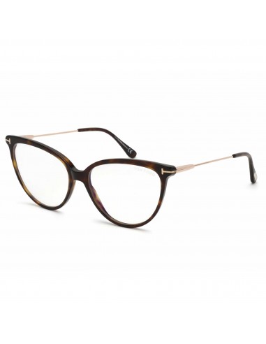 Tom Ford Women's Eyeglasses - Dark Havana Cat-Eye Frame Clear Lens | FT5688-B 052 Vous souhaitez 