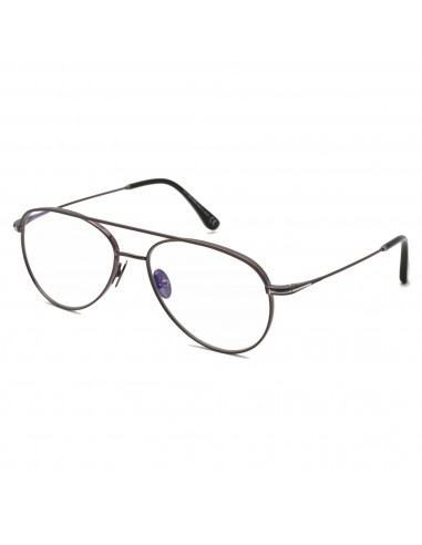 Tom Ford Men's Eyeglasses - Shiny Gunmetal Full-Rim Pilot Metal Frame | FT5693-B 008 Venez découvrir notre 