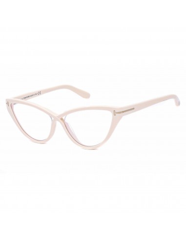 Tom Ford Women's Eyeglasses - Ivory Cat-Eye Plastic Full-Rim Frame | FT5729-B 025 pas chere