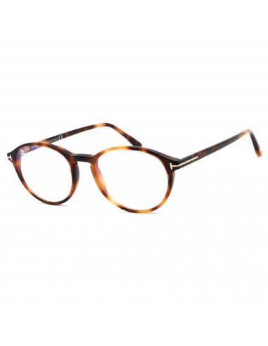 Tom Ford Unisex Eyeglasses - Blonde Havana Full-Rim Plastic oval Frame | FT5753-B 053 du meilleur 