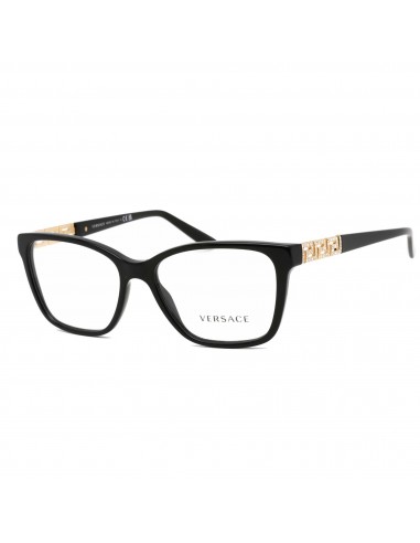 Versace Women's Eyeglasses - Black Acetate Rectangular Full Rim Frame | VE3192B GB1 hantent personnes