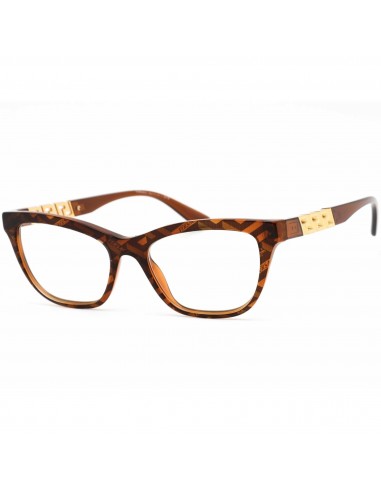 Versace Women's Eyeglasses - Havana Print Monogram Cat-Eye Frame | 0VE3318 5354 basket pas cher